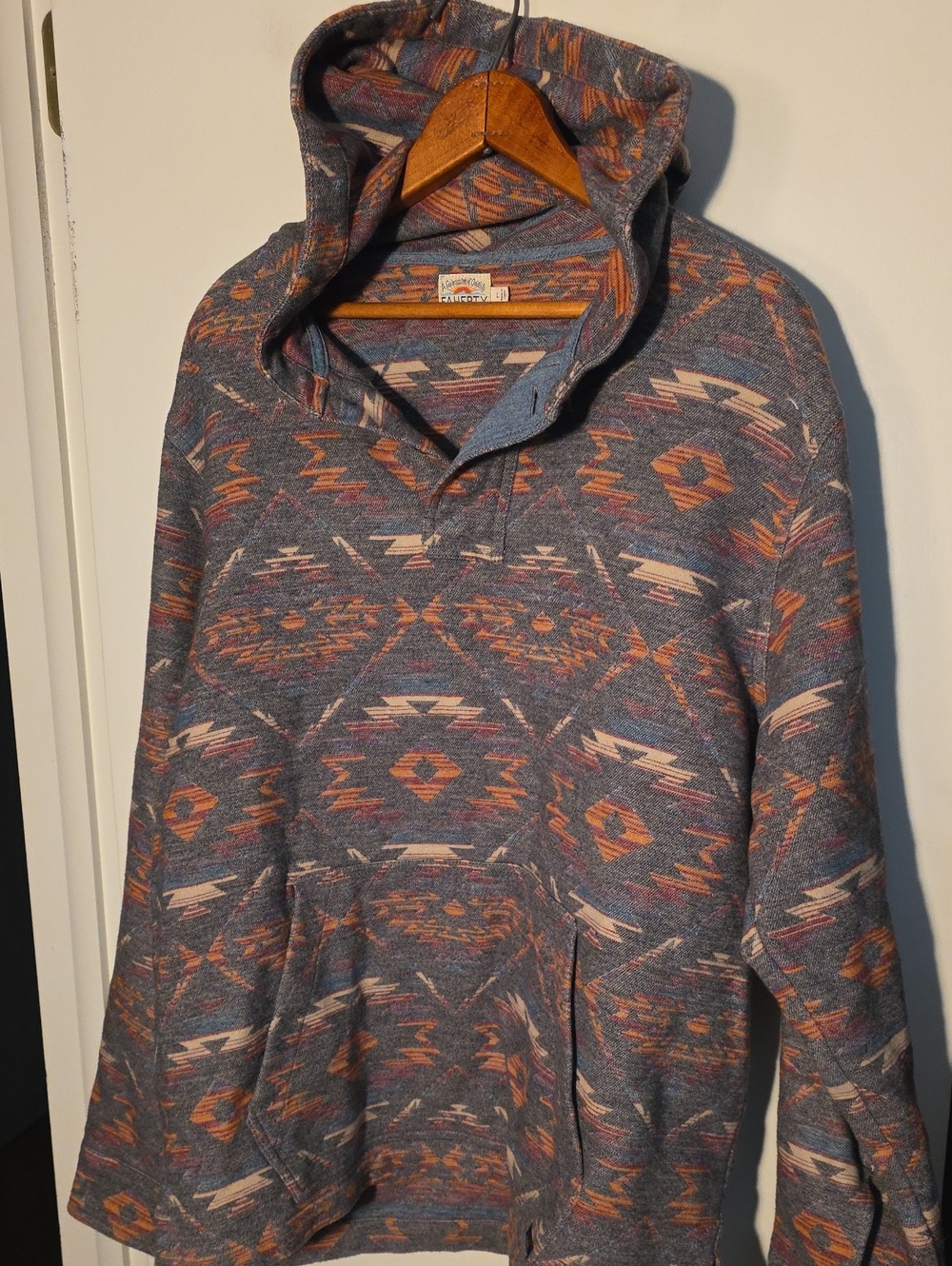 Faherty Large Cotton Jacket/Hoodie In Perfect Condition